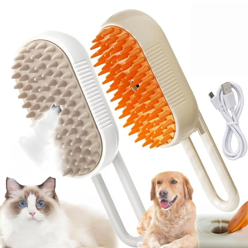 Rechargeable Pet Steam Comb - Effective Grooming Tool for Pets