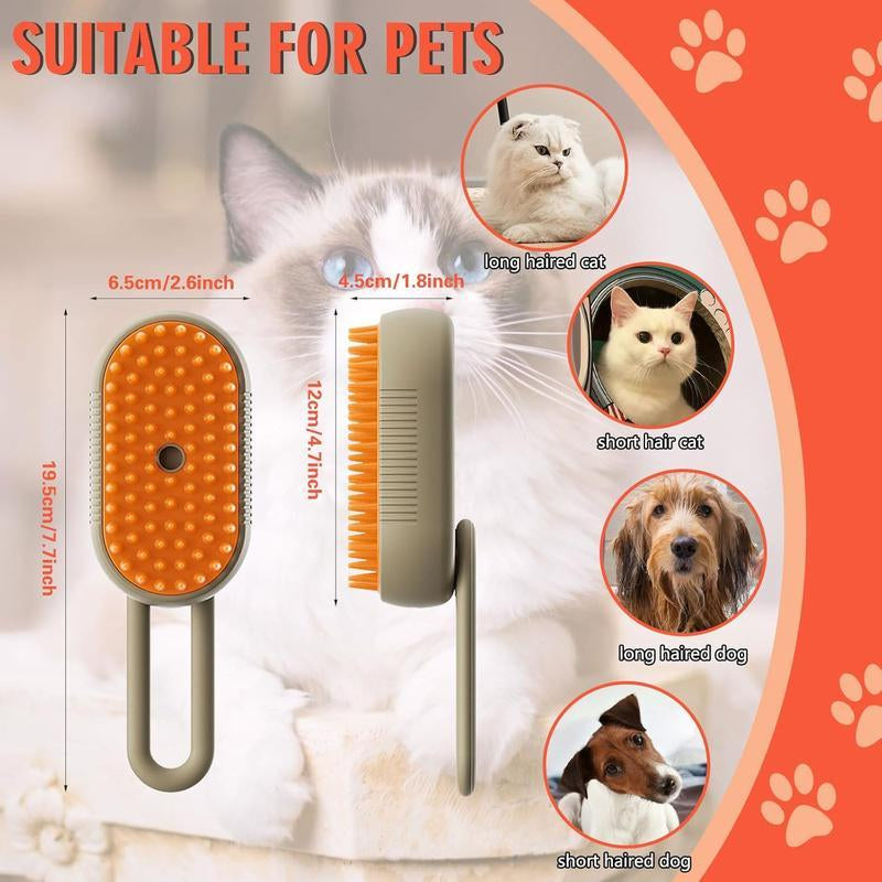Rechargeable Pet Steam Comb - Effective Grooming Tool for Pets